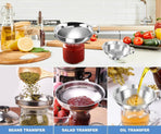 3-Pack - Funnels - Stainless Steel - Kitchen Funnels - Jam Can Funnels