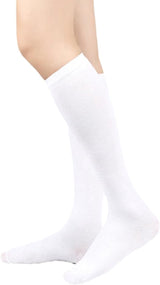 Socks - Sports Socks - Anti-Slip Thickened - Football Socks - Training Socks - Breathable and Sweat-Wicking Socks - White - Sizes 37-44 - Front View