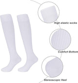 Socks - Sports Socks - Anti-Slip Thickened - Football Socks - Training Socks - Breathable and Sweat-Wicking Socks - White - Sizes 37-44