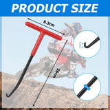 Brake Spring Hook - 2-Piece Set - Exhaust Spring Puller - Motorcycle | Bicycle | Spring Puller - Special T-Shaped Tool