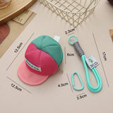 Storage Bag - Dopamine-Colored Mesh Bag - Travel Bag - Wallet - Headphone Bag - Keychain - Top-Down View