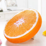 Round decorative cushion - soft filled cushion - play cushion - 40 cm - orange - suitable for sofas, chairs, floors, armchairs