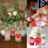 600 Paper Heart Tablecloths - Valentine's Day Decorations, Red/Pink/White Lace Cutouts - Valentine's Day Decorations for Weddings & Parties - 4 Inches - 45-Degree Angle