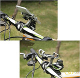 Phone holder for bicycle and motorcycle - Universal phone holder - 360° rotatable and tiltable - Bicycle accessories - Red - 45-Degree Angle