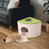 Cat House - Cat Basket - Cat Den - Felt-Shaped Cat Bed - Suitable for All Seasons - Warm | Scratch-Resistant - Pet Bed | Deep Sleeping Bed - Beige