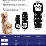 4-piece set of non-slip dog socks - Dog socks with adjustable shoulder straps - Cotton dog socks suitable for small and large dogs - Waterproof - Non-slip - Dog shoes (S) - 45-Degree Angle