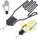 2-Pack Glove Supports - Black Plastic Frame to Prevent Deformation - For Golf & Outdoor Gloves - Rear View