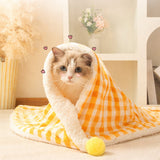 Pet Mat - Soft Pet Blanket - Warm Plush Blanket for Dogs and Cats - Comfortable & Cozy Sleep Blanket - 55*45cm - Yellow