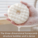 Double-Sided Dishwashing Brush - Sponge Brush with Suction Cup - 1 Base + 2 Refillable Sponges - Scratch-Free Kitchen Brush - Beige