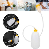 Urinal Men - Pee Bottle Men - Camping Toilet - Plastic - Urinal for Men - Anti-splash Urine Cup - Large 1700ml - Urinal Men with Lid - Reusable - For the Elderly, Hospital, Camping - Rear View