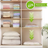 Vacuum Bags for Clothes - Set of 4 - with Manual Inflation Function - 120x100cm - Rear View