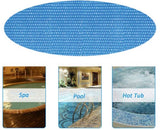 Insulation foil for outdoor pools - 2.4 m diameter - Blue - 1 piece - Top-Down View