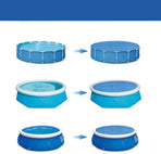 Insulation foil for outdoor pools - 2.4 m diameter - Blue - 1 piece