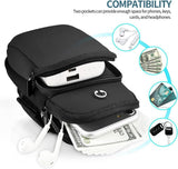 Running Armband - Phone Armband - Wearable Phone Armband - With Earphone Hole and Phone Pocket for Running - Armband for Fitness and Cycling (Black)