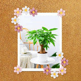 Push Pins - 30 pieces - Flower-shaped push pins - Flower pins for notice boards - Pin board pins - Decorative push pins - Suitable for notice boards, offices, schools and home use. - Top-Down View