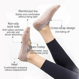 Yoga Socks (4 pairs) - Non-slip socks - Non-slip yoga socks for women - Sizes 35-41 - Pilates socks for women, Non-slip - Fitness Non-slip - Suitable for Pilates, Dance, Fitness - 45-Degree Angle