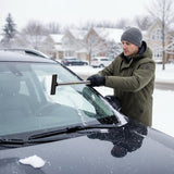 Car Snow Removal Tools - Snow Plows - Car Snow Shovels - Car Wiper Blades - Windshield and Window Cleaning Tools - Handy for Clearing Snow from Home and Vehicle. - Top-Down View