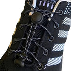 Sneaker Laces 120CM suitable for Sneakers - Elastic laces without a knot - Suitable for students and adults - With strong buckle and quick-release function (Blue)