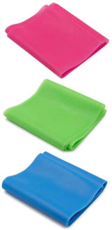 3 Items - Resistance Band - Yoga Stretch Band - Shoulder Resistance Band - Fitness Band (Blue + Red + Green)