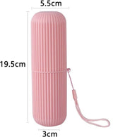 4-Piece Pack - Travel Toothbrush Holder - Portable - Travel Mouthwash Cup - Multifunctional Storage Box - 45-Degree Angle