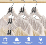 Hanger Hooks | Hooks - S-Hook Hangers - Black - Pack of 100 - Coat Hooks - Space-Saving Hanger Connector Hooks - Plastic Hanger Connectors - Ideal for Organizing Your Wardrobe