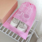Shoe Bags - Pack of 5 - Shoe Bag - Travel and Storage Bag - Water-Repellent - Travel Organizer - Pink (43.5*32cm) - 45-Degree Angle