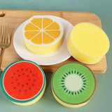 Dishwashing sponge - 4-piece set - Double-sided cleaning sponge - Dish cloth - Suitable for kitchen and bathroom - Front View