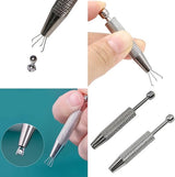 1 piece - Stainless steel anti-slip - Loose diamond gripper - Four-jaw clamp - Top-Down View