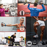 Resistance Bands - Exercise Bands - Training Bands - Resistance Bands with Handles for Men and Women - Exercise Bands for Fitness and Strength Training at Home - Front View
