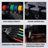 Resistance Bands - Exercise Bands - Training Bands - Resistance Bands with Handles for Men and Women - Exercise Bands for Fitness and Strength Training at Home - Rear View