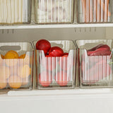 Storage Box - Refrigerator Door Food Grade - Crispy Fruit Storage Box - Green - Front View