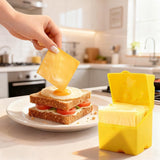 2-Pack Cheese Storage Boxes with Lids - For Sliced & Grated Cheese in the Fridge - Dishwasher Safe - Low Angle