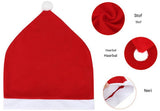 Chair Covers - 4 pieces - Christmas chair covers - Red chair covers - Christmas chair covers - Christmas decorations - Front View