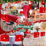 Chair Covers - 4 pieces - Christmas chair covers - Red chair covers - Christmas chair covers - Christmas decorations