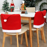 Chair Covers - 4 pieces - Christmas chair covers - Red chair covers - Christmas chair covers - Christmas decorations - 45-Degree Angle