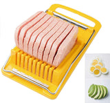 Meat Slicer - Luncheon Meat Slicer - Egg Slicer - Multifunctional Kitchen Aid - Suitable for bananas, avocados, and vegetables; dishwasher safe. - Front View