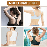 Clothespins - Bra Band Clips - 3 Bra Band Clips and 6 Pairs of Bra Clips - Adjustable Bra Band Clips - Soft and comfortable, stretchy and suitable for all cup sizes - Side View
