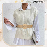 Belts - Women's stretch straw belts - Fashionable Bohemian belts - Rattan belts Raffia women's belts - 45-Degree Angle