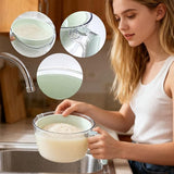 Kitchen Tools - Dishwashing Liquid - Fruit Washing Basin - Dish Drainer - Rotating Dish Drainer - Suitable for kitchen salads, mixing food, fruits, vegetables and other snacks. - Front View
