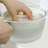 Kitchen Tools - Dishwashing Liquid - Fruit Washing Basin - Dish Drainer - Rotating Dish Drainer - Suitable for kitchen salads, mixing food, fruits, vegetables and other snacks. - Top-Down View