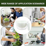 Kitchen Tools - Dishwashing Liquid - Fruit Washing Basin - Dish Drainer - Rotating Dish Drainer - Suitable for kitchen salads, mixing food, fruits, vegetables and other snacks. - 45-Degree Angle