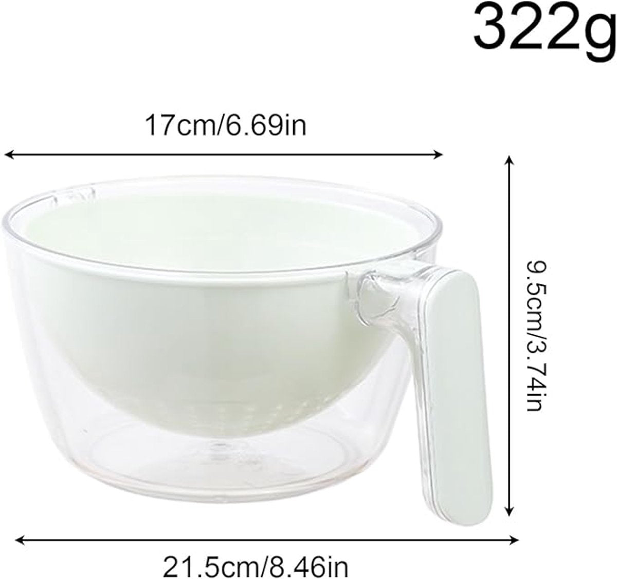 Kitchen Tools - Dishwashing Liquid - Fruit Washing Basin - Dish Drainer - Rotating Dish Drainer - Suitable for kitchen salads, mixing food, fruits, vegetables and other snacks.