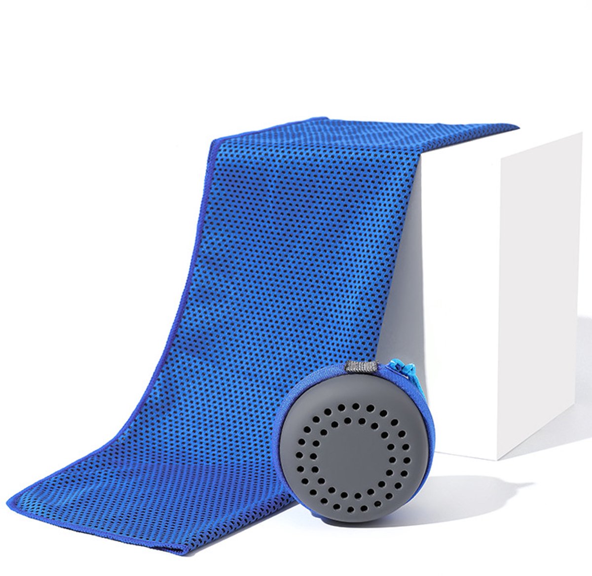 Cooling Towel for Summer & Sports - Quick-Drying & Cooling - Quick-Drying Towels - Cooling Towels for Running - With Storage Box - 30x60 cm (Children's) Royal Blue