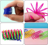 Cat Feather Toys - 24 Feather Toys - Cat Feather Toys - Toy Feathers - Pet Novelty Toys - Colorful Feathers - Feathers for Cats - Close-Up Angle