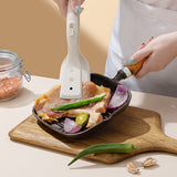 Kitchen Utensils - Spatula - Food Tongs - Heat Resistant Food Tongs - Multifunctional Kitchen Tongs - Fire-Resistant Design - Suitable for grilling, frying, cooking and serving food - Front View