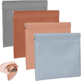 Wallet - Organizer - Men's Wallet - Gift - Men's Gift - Gift for Men - Gift for Boyfriend - Gift for Father - Set of 4 (Blue, Brown, Light Gray, Apricot)