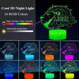 Night Light for Kids - 3D - Baby Night Light - 16 Color Changes - With Remote Control and Timer - RGB Flashing Mode - Bedroom Table Lamp - Lion Light - Christmas and Birthday Gift - 45-Degree Angle