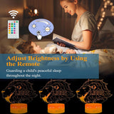 Night Light for Kids - 3D - Baby Night Light - 16 Color Changes - With Remote Control and Timer - RGB Flashing Mode - Bedroom Table Lamp - Lion Light - Christmas and Birthday Gift - Close-Up Angle