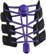 Sneaker Laces 120CM suitable for Sneakers - Elastic laces without a knot - Suitable for students and adults - With strong buckle and quick-release function (Purple)