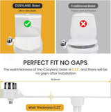 bidet - Toilet bidet | With 2 spray heads - Self-cleaning bidet spray - Adjustable water pressure - Toilet bidet attachment - Comes with a bidet installation video - 45-Degree Angle